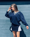 Padel Sweater Oversized (unisex, Navy Blue)