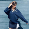 Padel Sweater Oversized (unisex, Navy Blue)