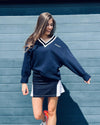 Padel Sweater Oversized (unisex, Navy Blue)