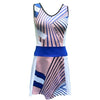 padel kleedje Aline (stripe rose, dames)