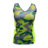 Padel Top Ellie (camouflage, yellow, dames)