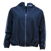 padelsweater met rits Noor (zwart/zwart, dames)