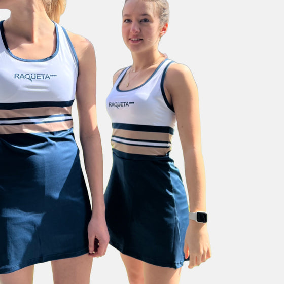 Performance Padel Kleedje ( blue,white, chocolate, dames)