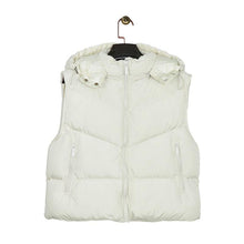  Padel Puffer Jacket zonder mouwen (Dames, Ecru mat)