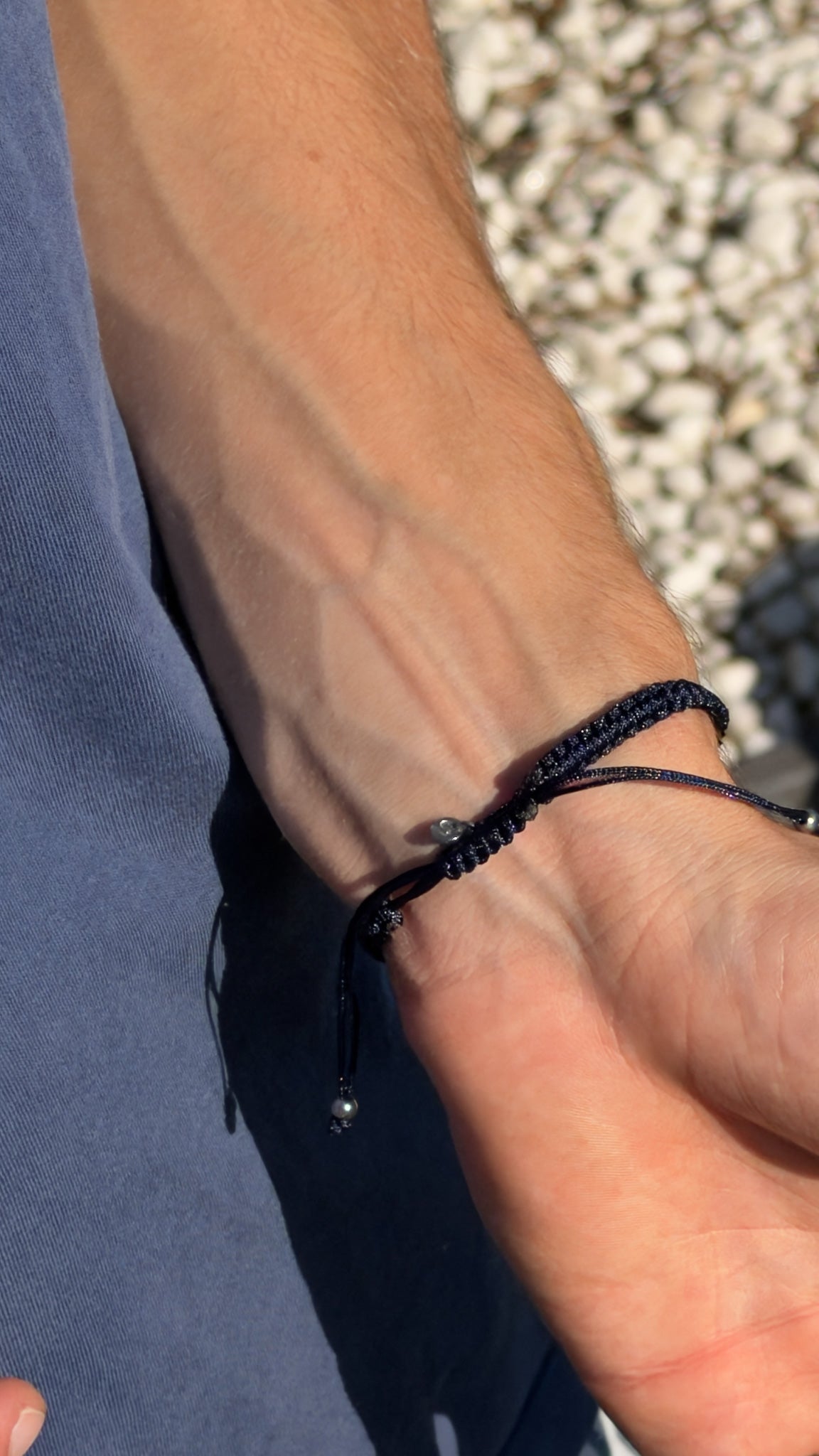 Blue Braided Bracelet
