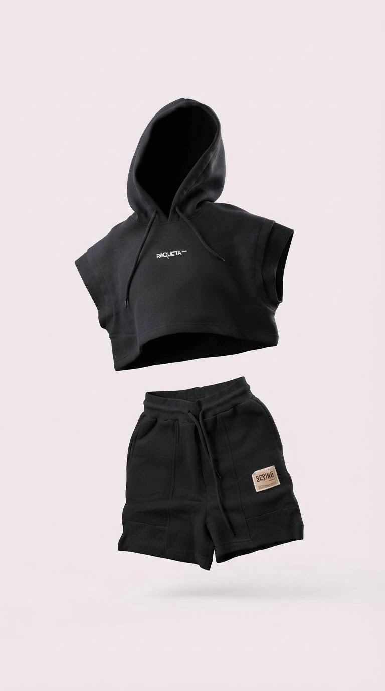 Co-ord Set Point (Grey/Black)