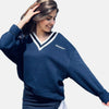 Padel Sweater Oversized  (unisex, Navy Blue)