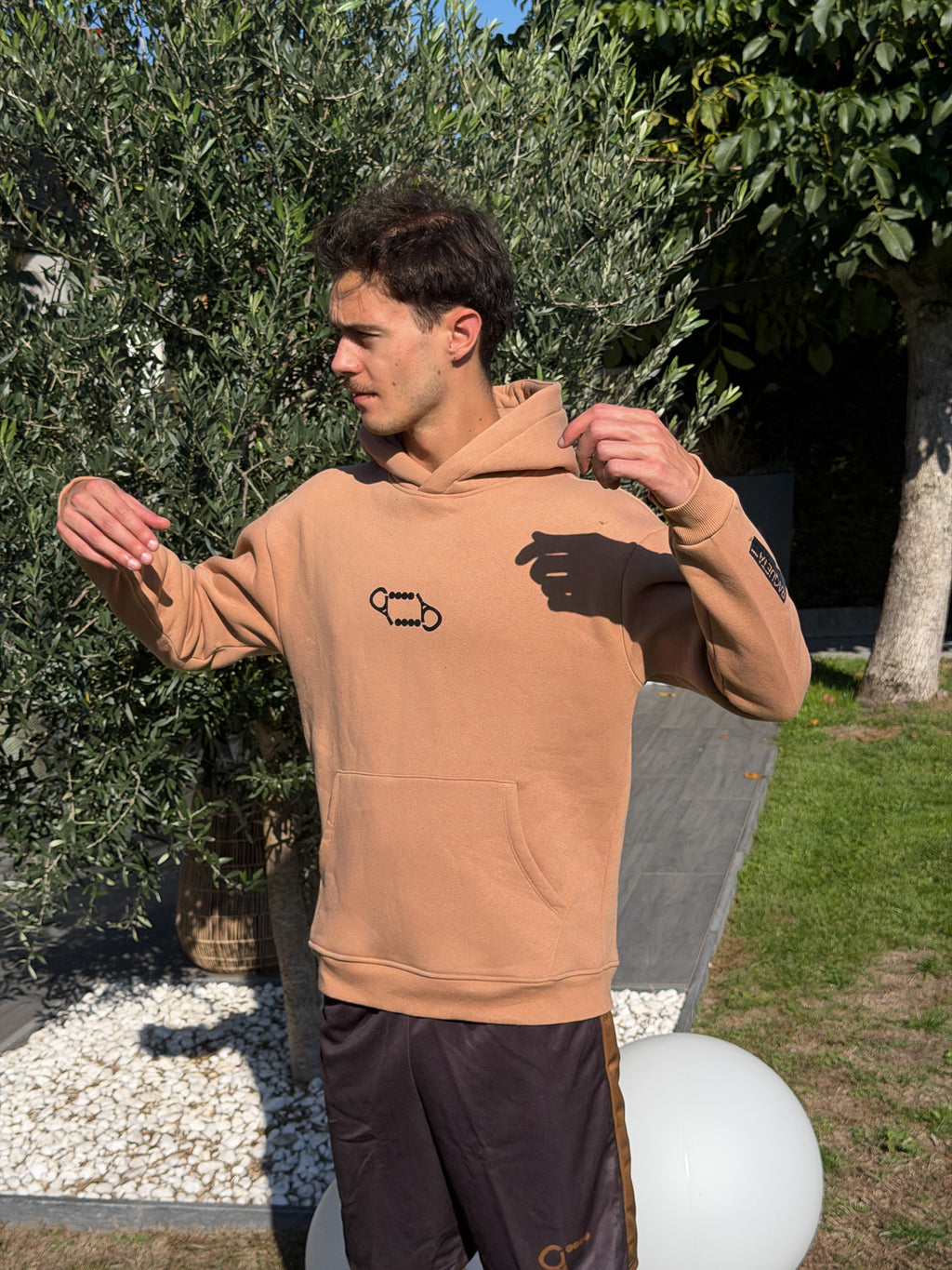 Hoodie Double – Bruin