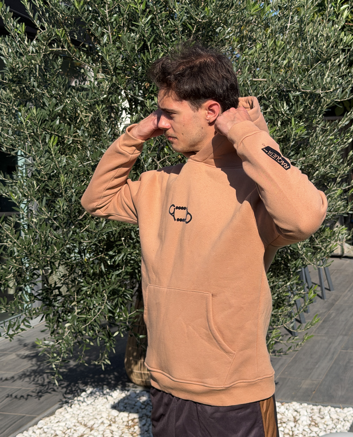 Hoodie Double – Bruin