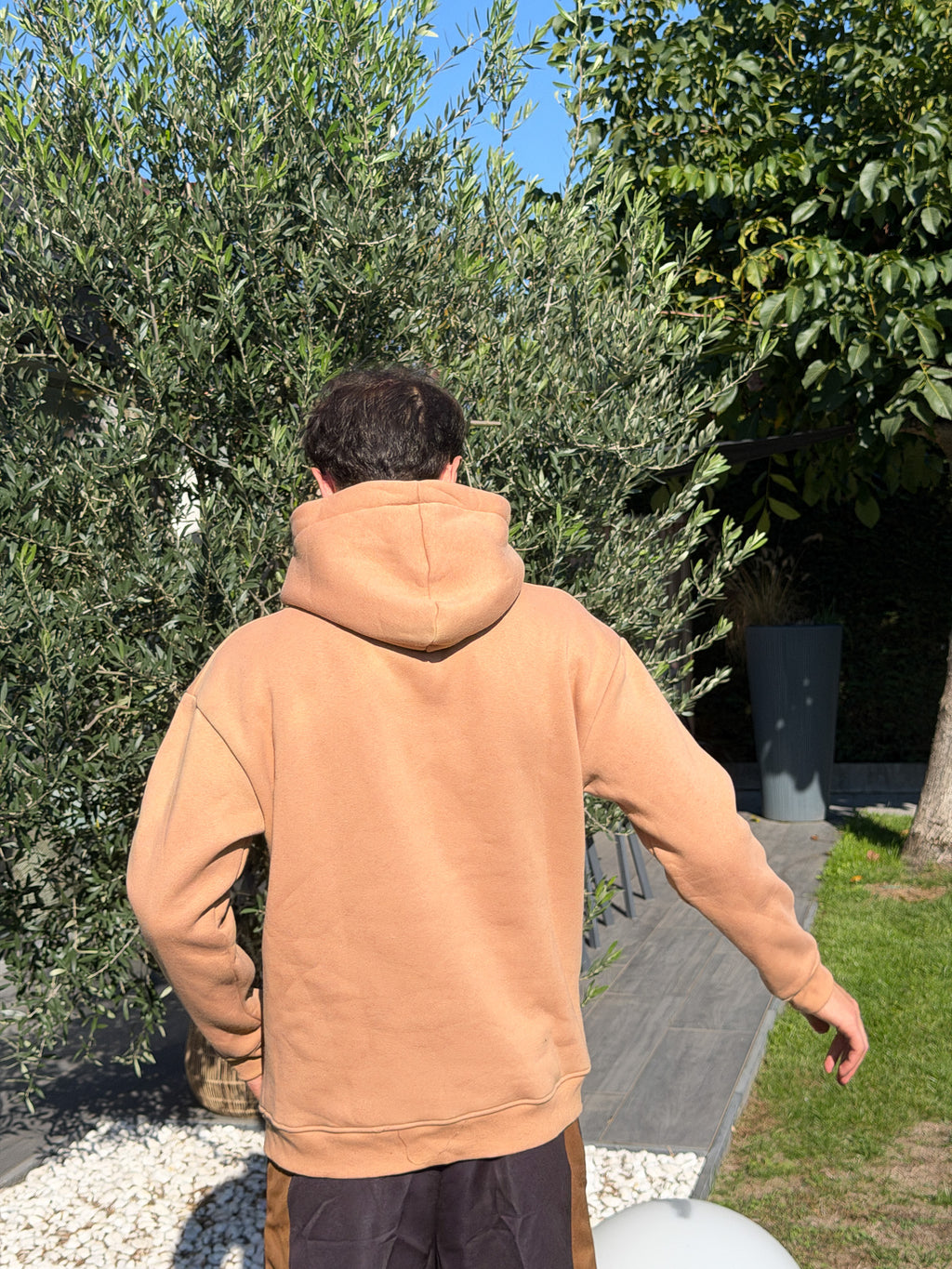 Hoodie Double – Bruin