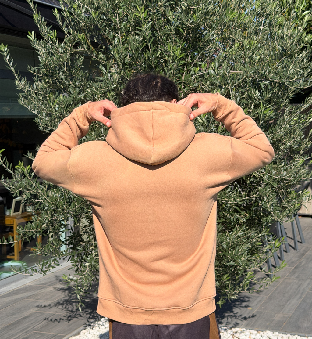 Hoodie Double – Bruin