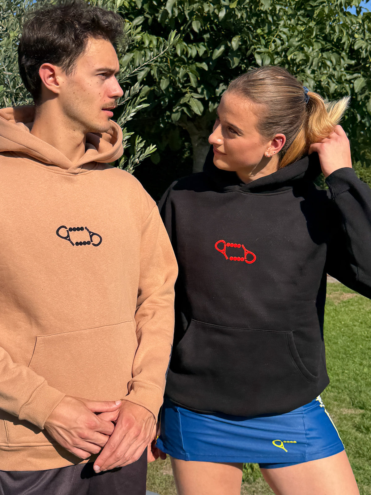 Hoodie Double – Zwart