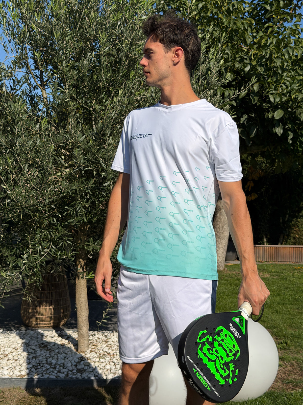 T-shirt Noah – Wit/Mint