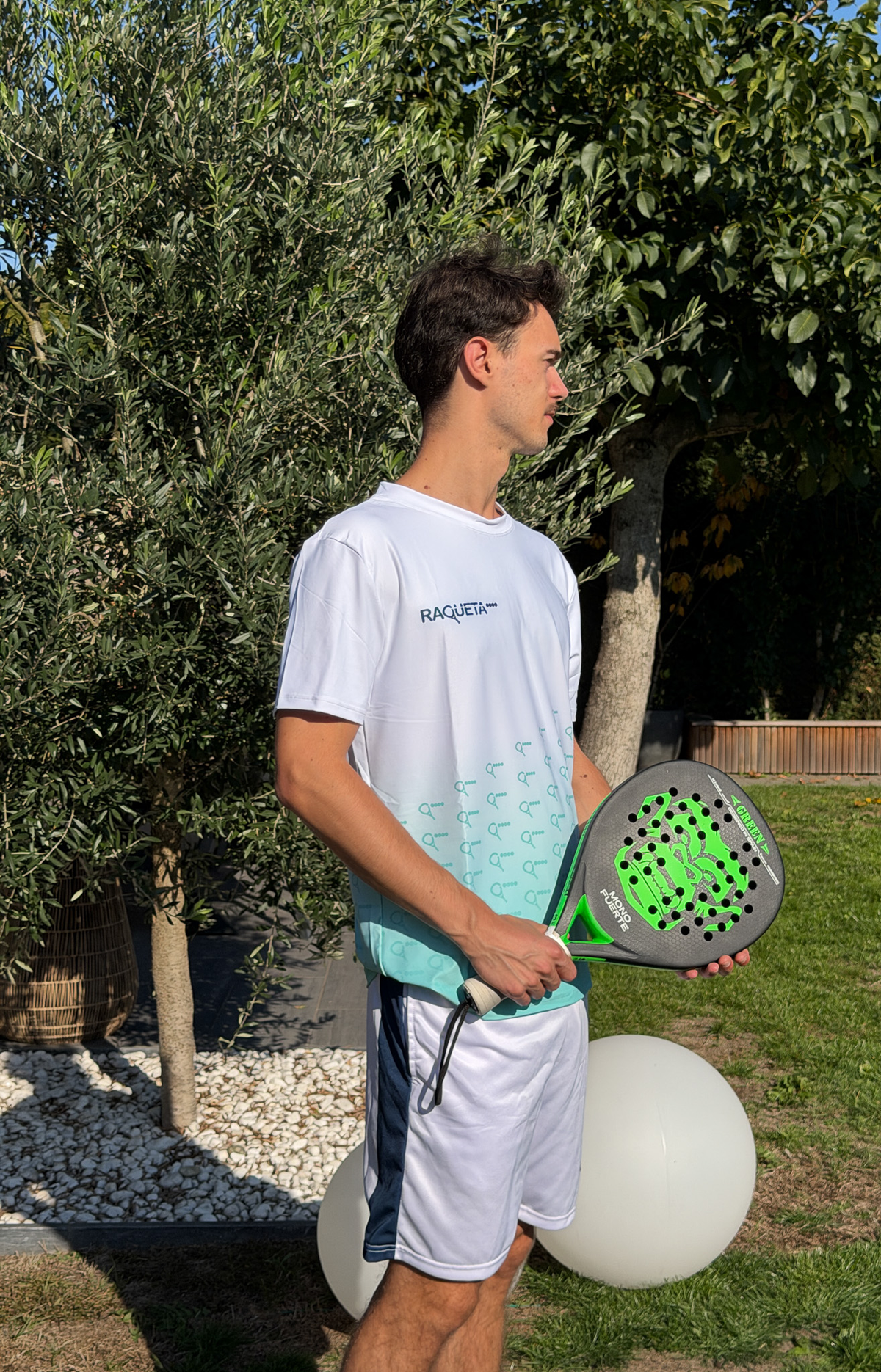 T-shirt Noah – Wit/Mint