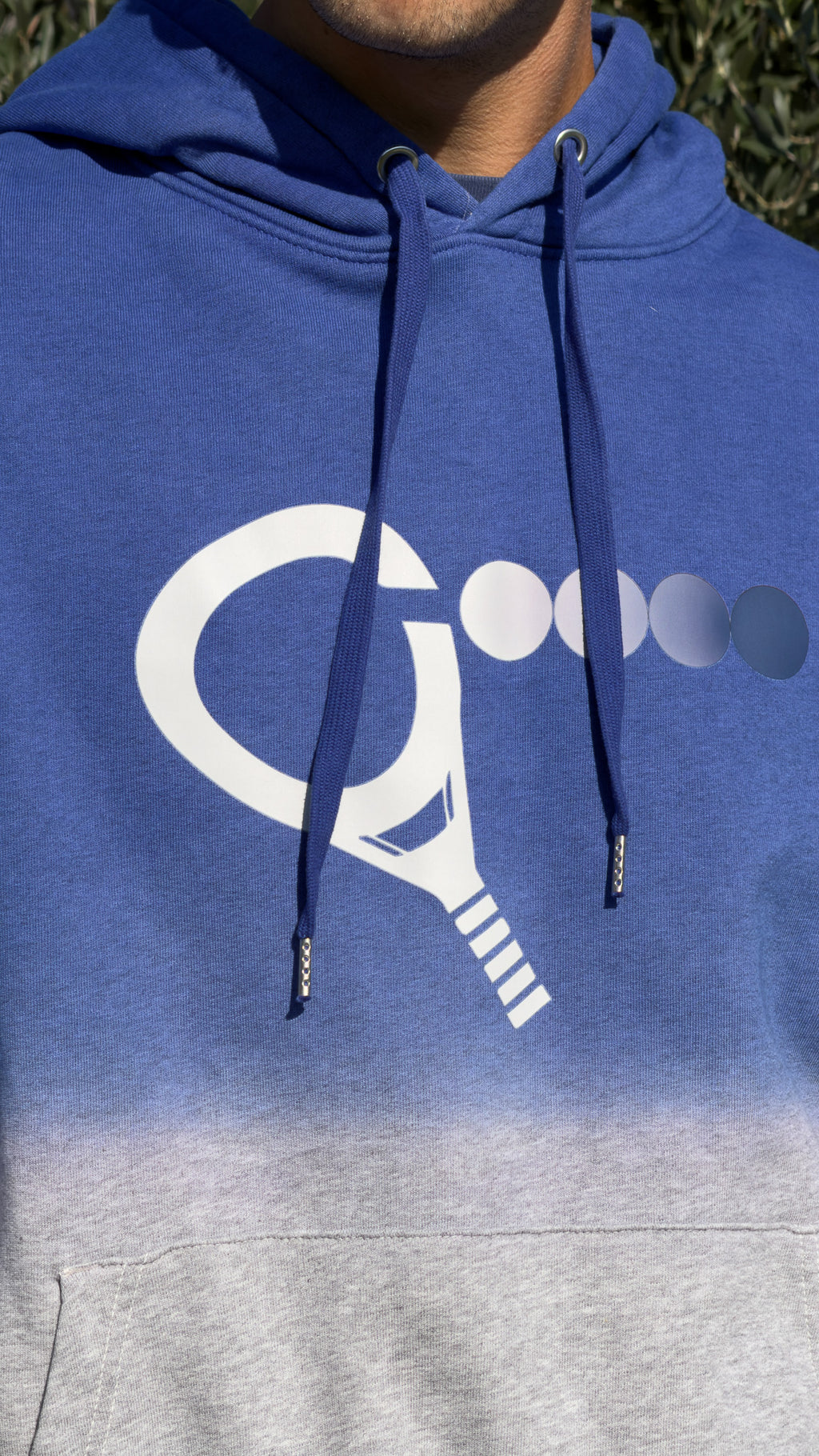 Hoodie Ice – Grijs/Blauw