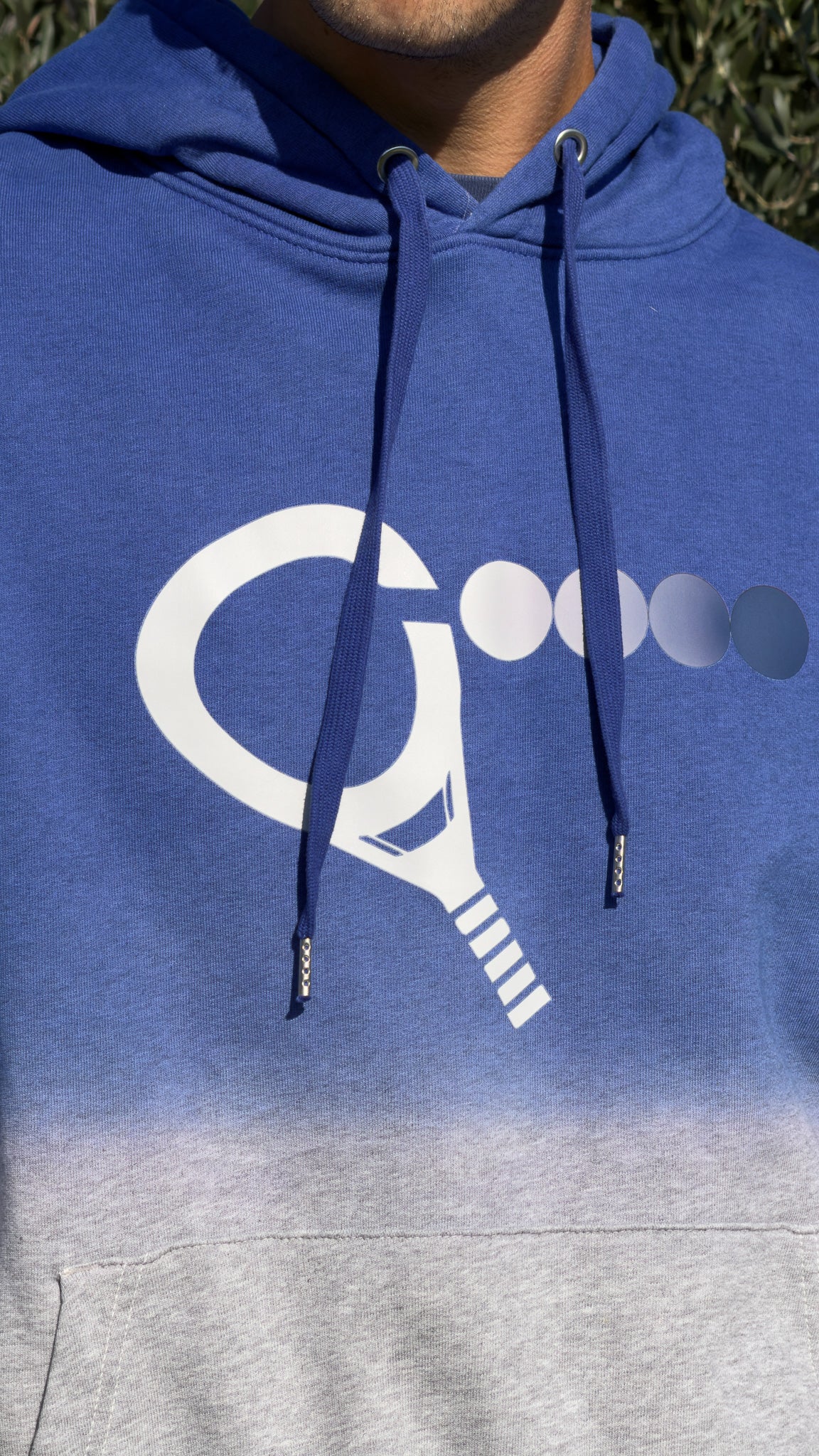 Hoodie Ice – Grijs/Blauw