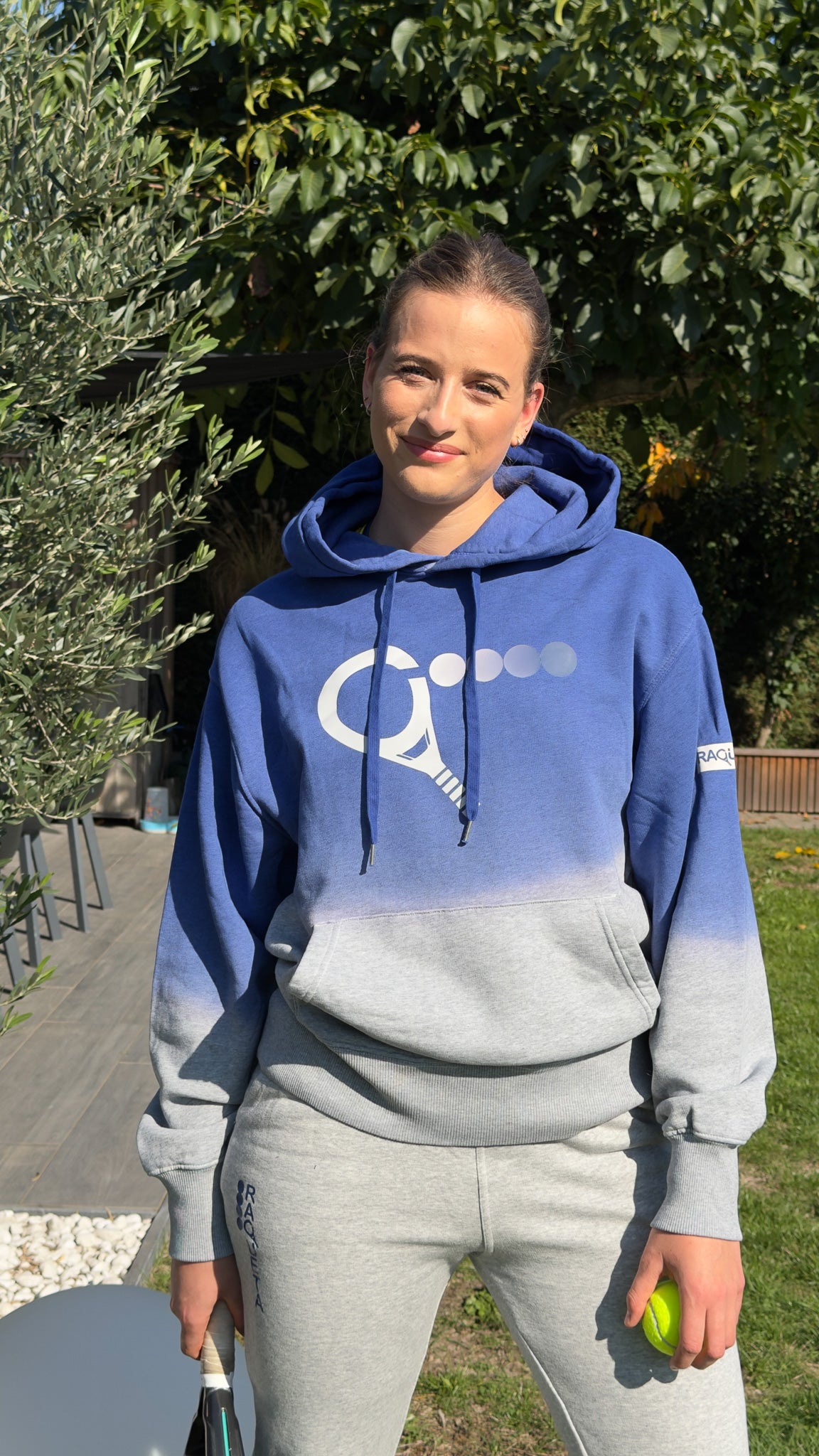 Hoodie Ice – Grijs/Blauw