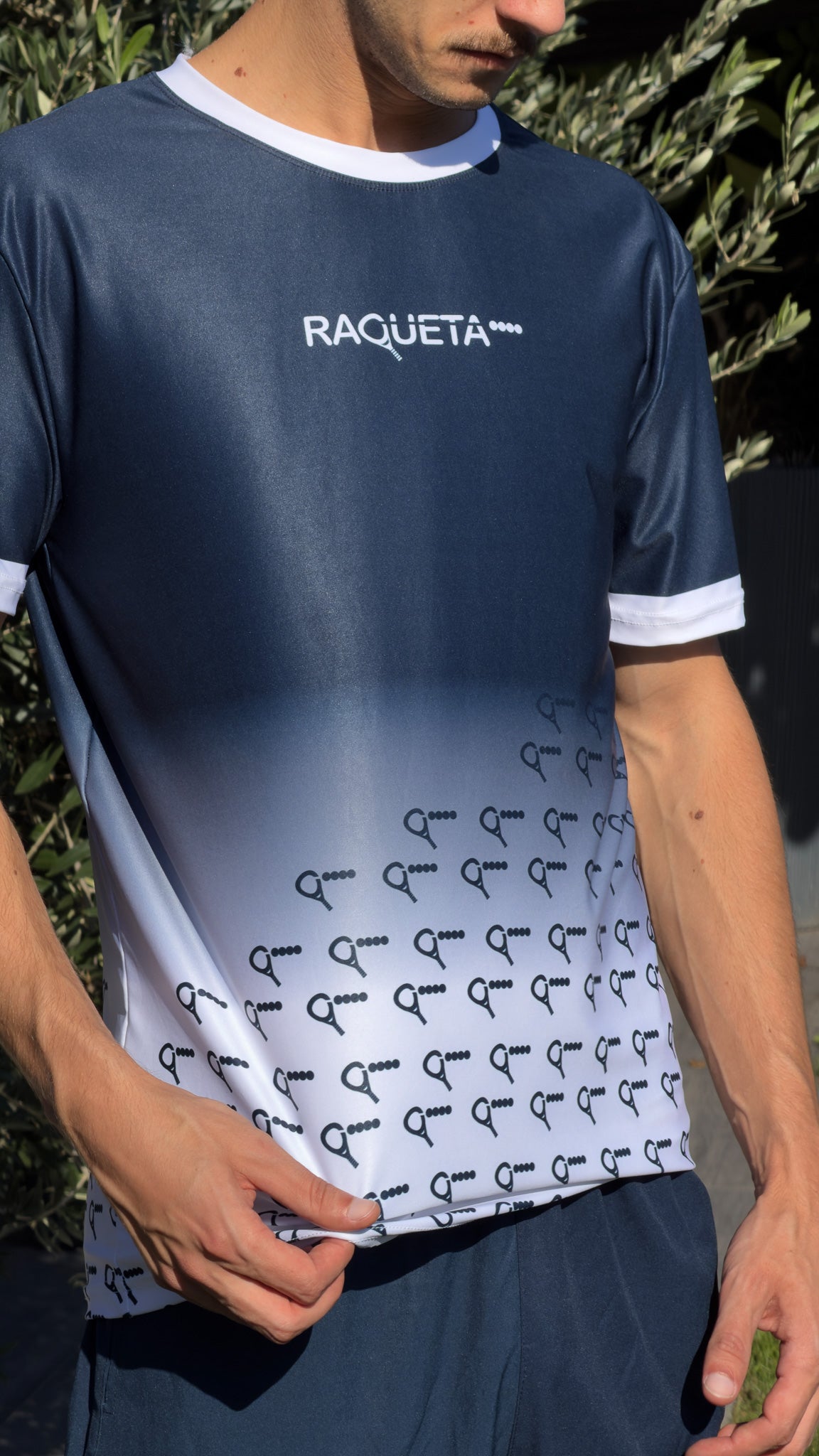 T-shirt Victor – Wit/Navy