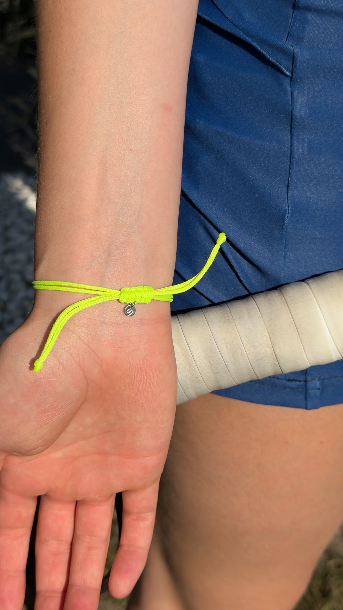 Armband Punto de Oro – Zilver/Fluo groen