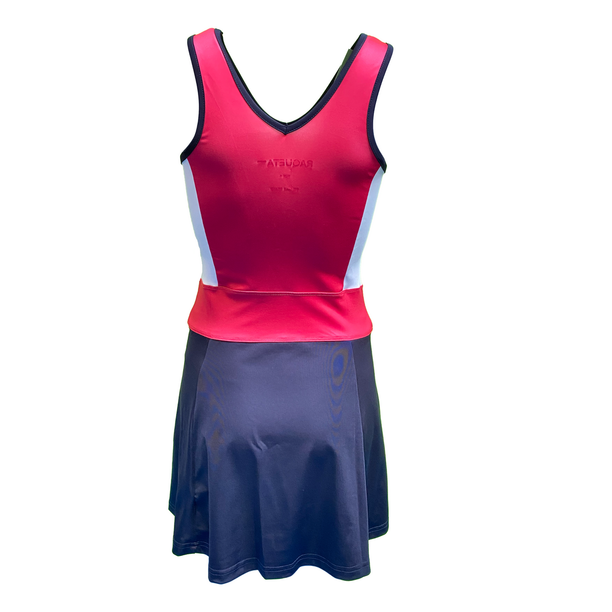 Jurk Aline – Zebra navy/Koraal