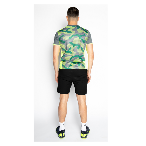 T-shirt padel Jack (camouflage, fluo , mannen)