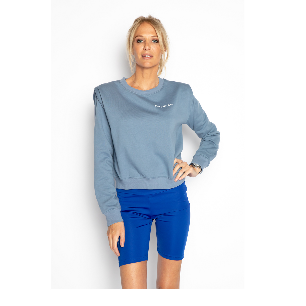 Sweater Shorty – Jeansblauw