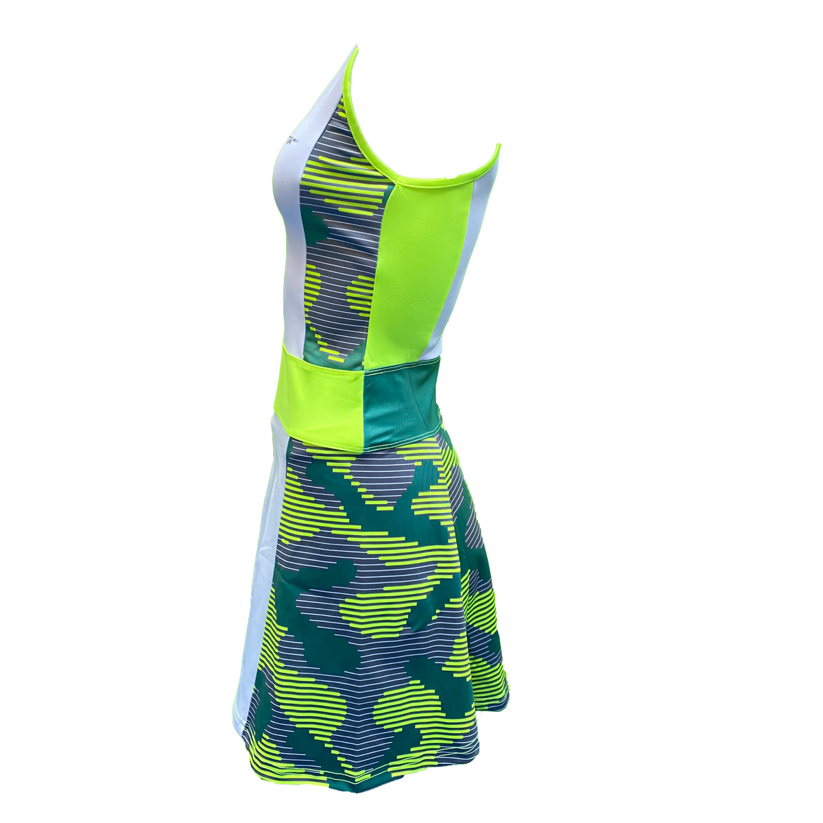 Jurk Aline – Camo geel