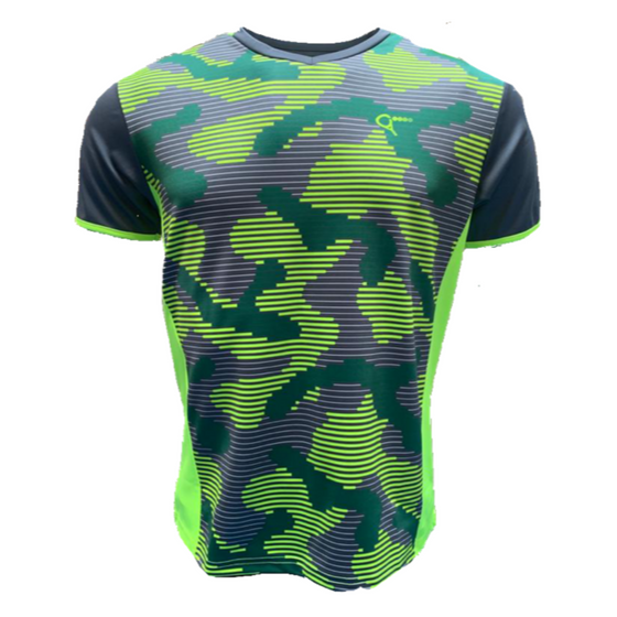 T-shirt padel Jack (camouflage, fluo , mannen)