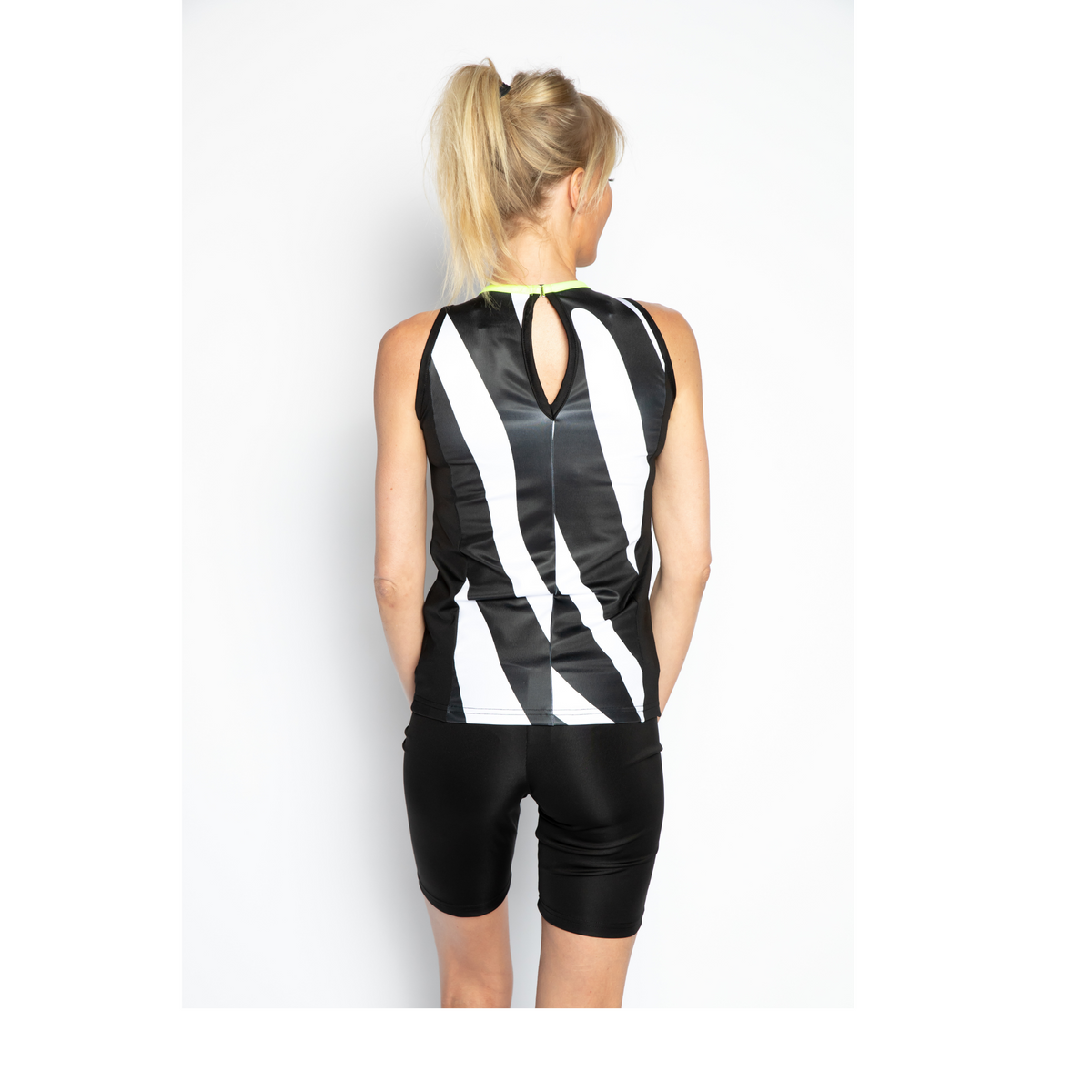Top Nora – Zebra zwart/Wit