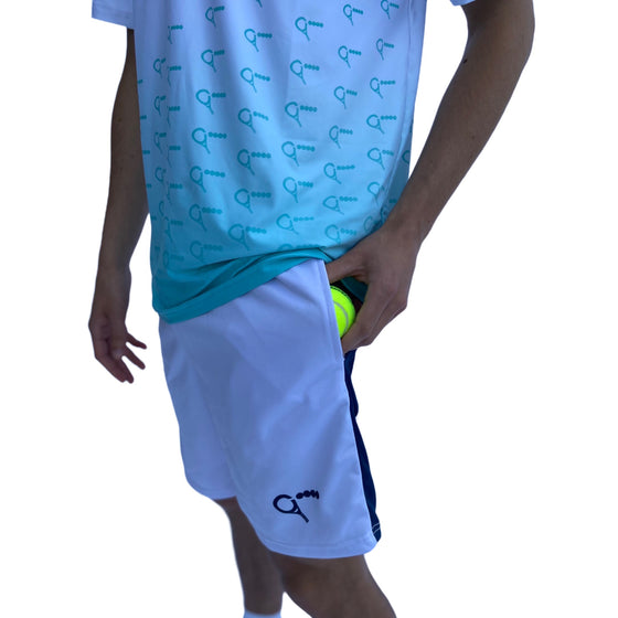 Padelshort Cederik (white,  mannen)