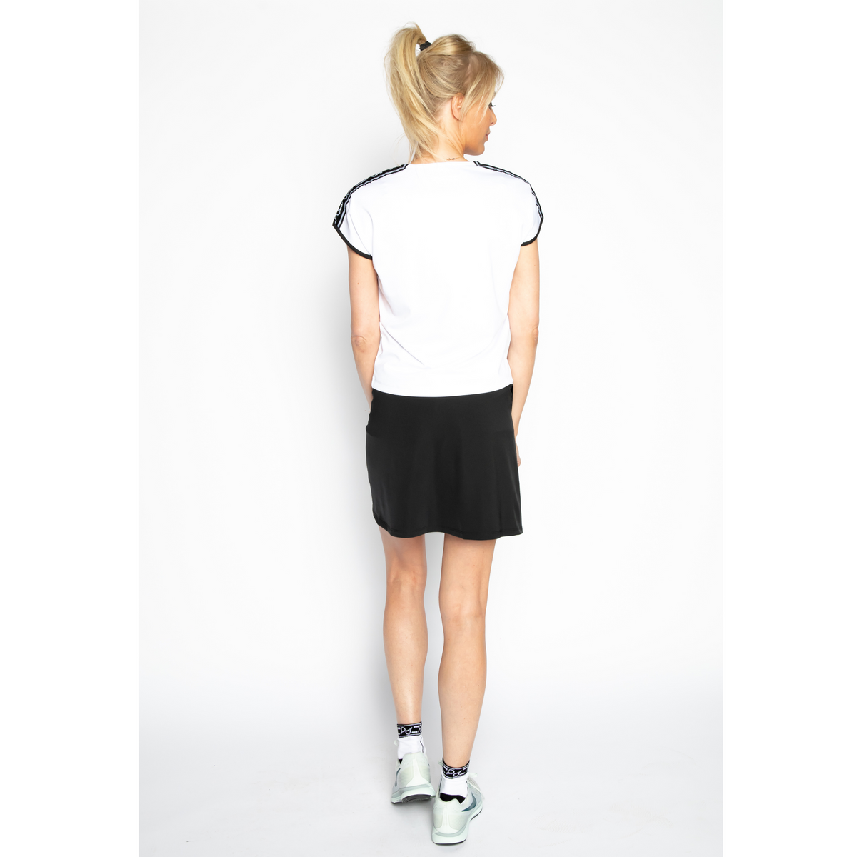 T-shirt Seline – Wit/Zwart
