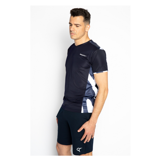 T-shirt padel Jack (navy zebra, mannen)