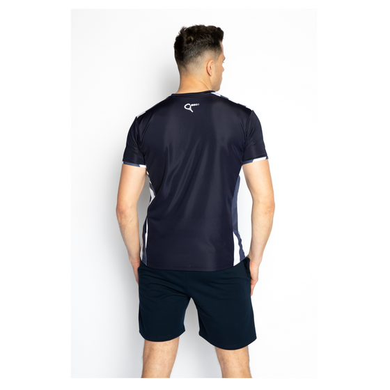 T-shirt padel Jack (navy zebra, mannen)