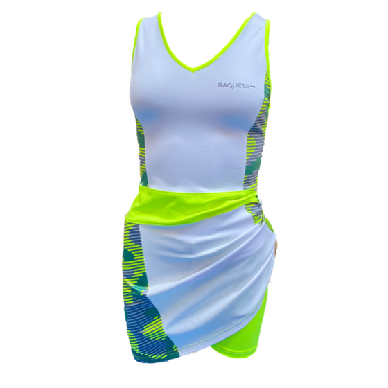 padel kleedje Aline (camouflage yellow, dames)