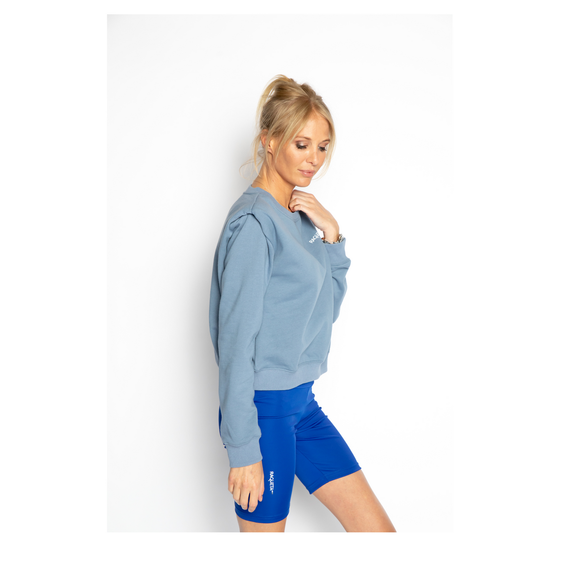 Sweater Shorty – Jeansblauw