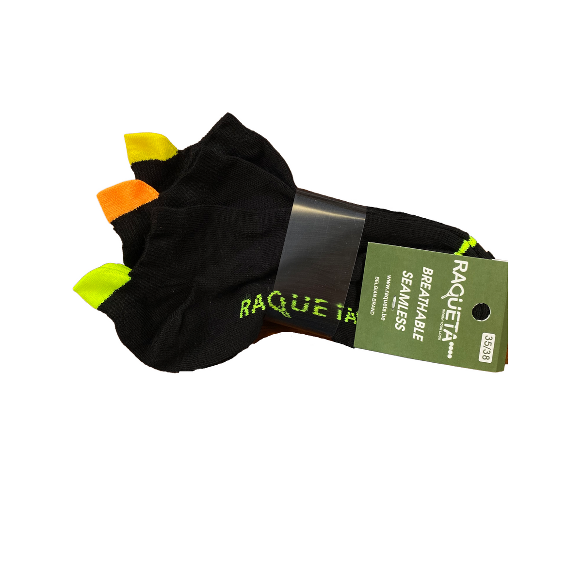 Sokken Lars – Zwart/Fluo