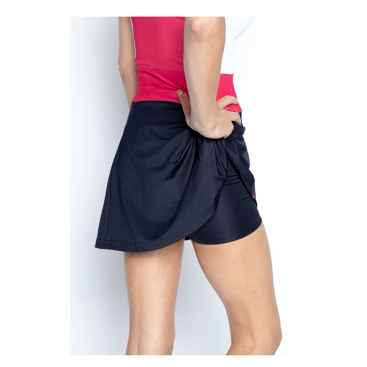 Jurk Aline – Zebra navy/Koraal