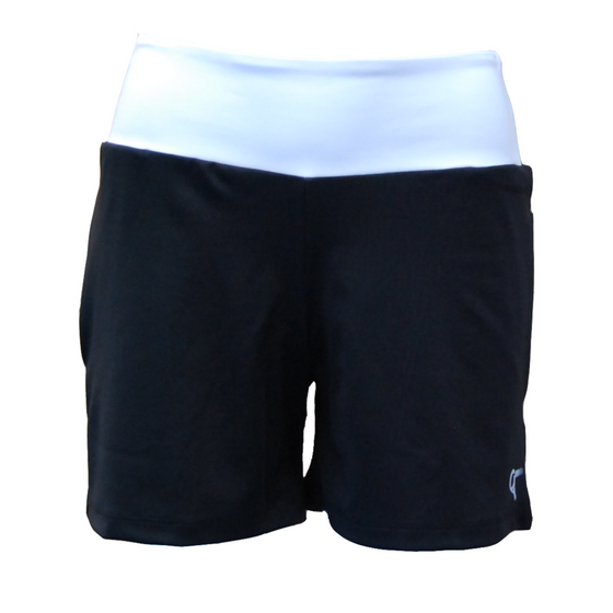 padelshort Lilly (zwart met wit, dames)