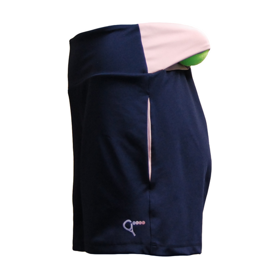 padelshort Lilly (navy en roze, dames)