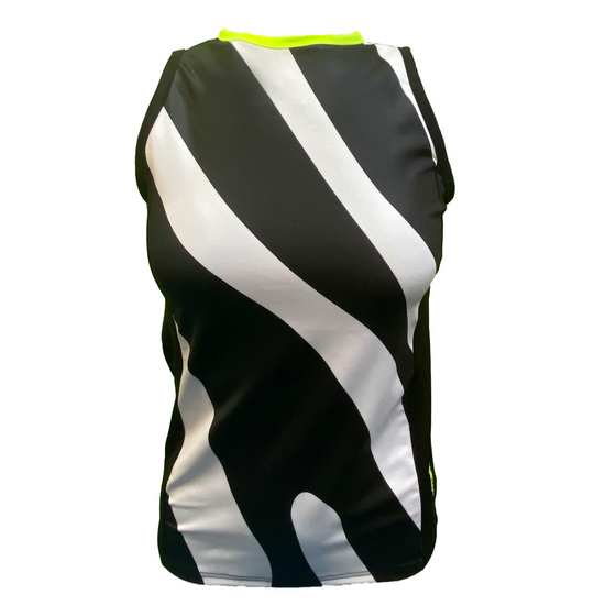 Padel Top Nora (zebra zwart/wit, dames)