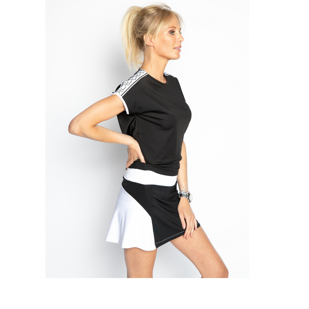 T-shirt Seline – Zwart