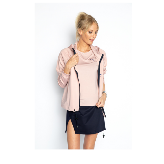 padelsweater met rits Noor (roze, dames)