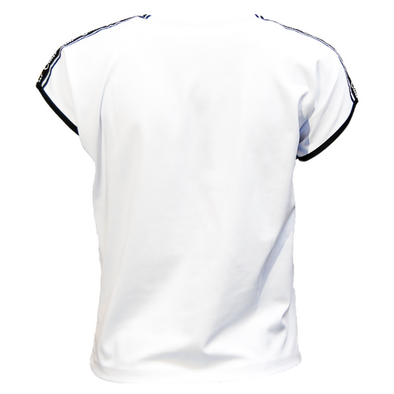 T-shirt padel Seline (wit/zwart, dames)