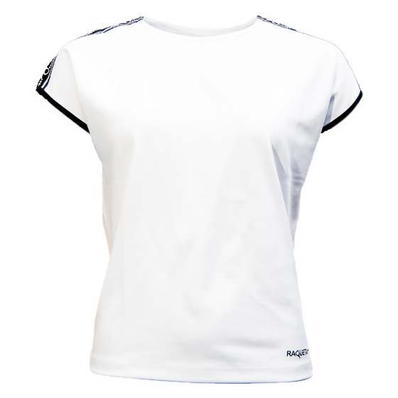 T-shirt padel Seline (wit/zwart, dames)