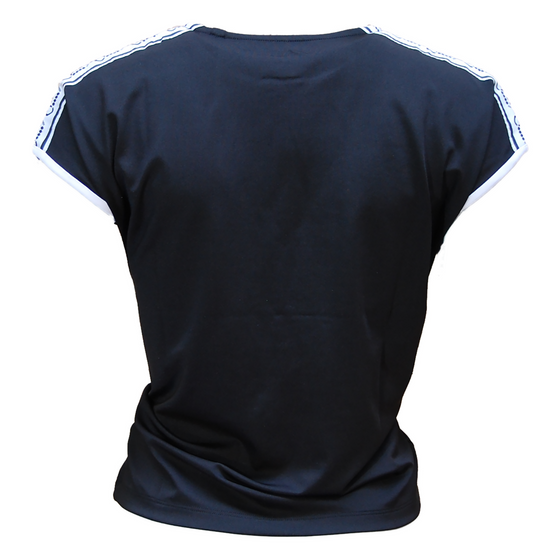 T-shirt padel Seline (zwart, dames)