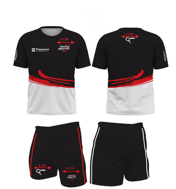 TC Merelbeke Tshirt (mannen, wit, zwart)