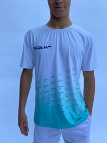  T-shirt padel Noah (white/mint, mannen)