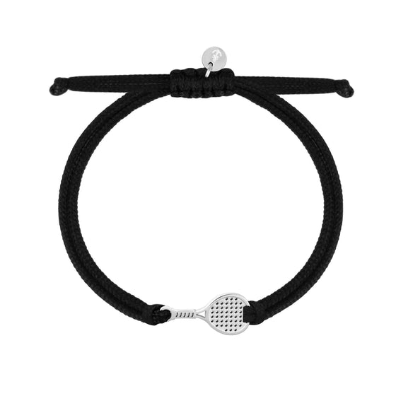 Padel Bracelet ( Stainless Silver Color, Black)