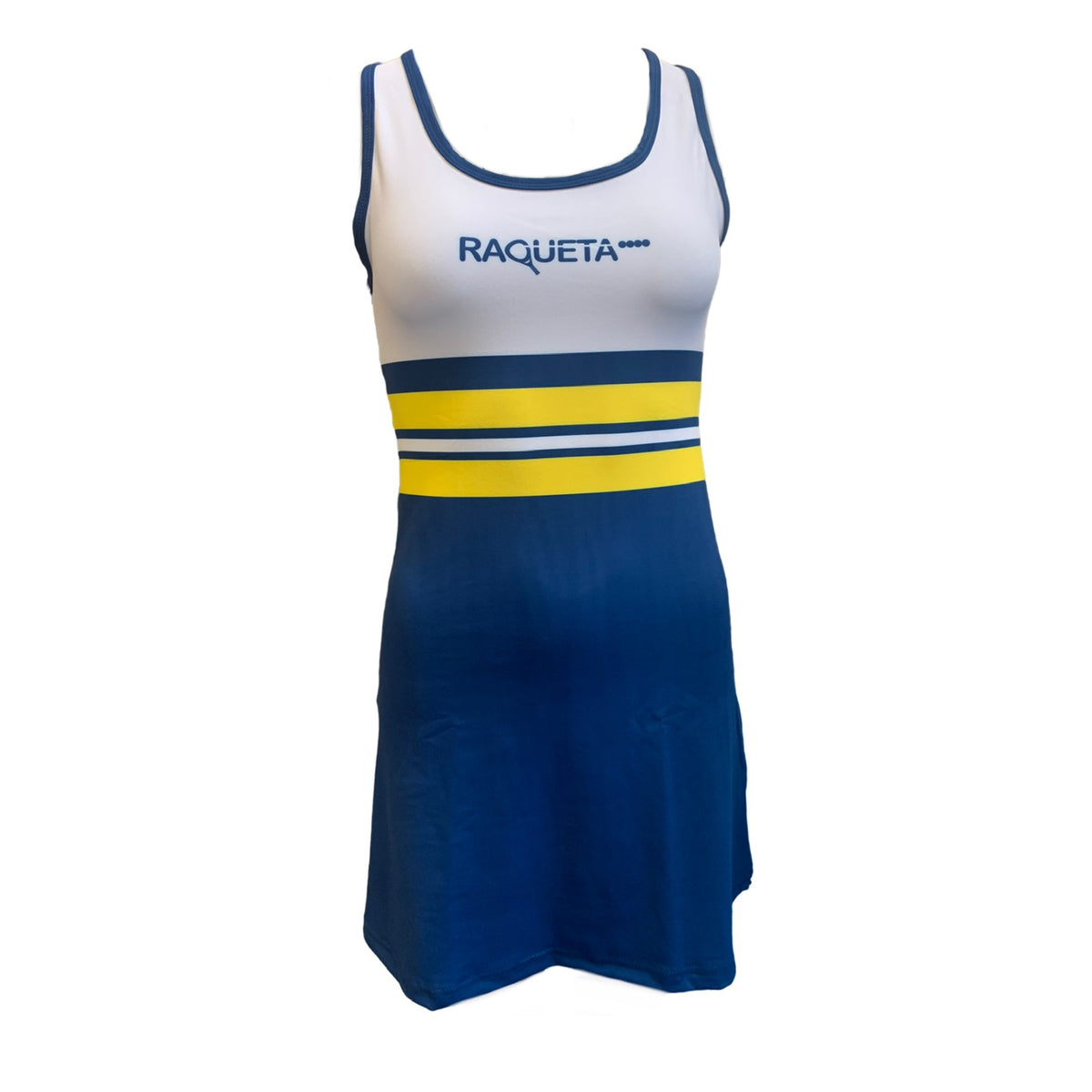 Jurk Performance – Wit/Blauw/Geel