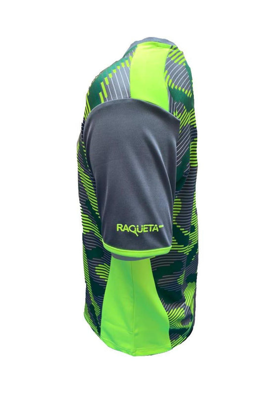 T-shirt padel Jack (camouflage, fluo , mannen)